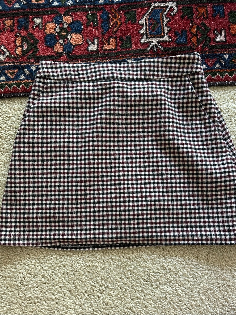 Abercrombie & Fitch gingham Mini SKORT